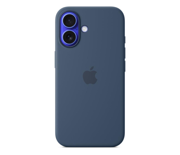 APPLE Silikonowe etui MagSafe do iPhone 16 denim - 1278581 - zdjęcie